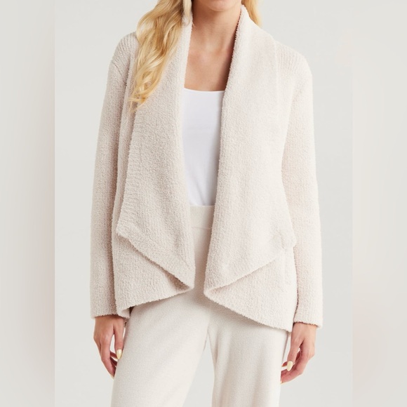 Barefoot Dreams | Cozy Chic Shawl Collar Rib Collar Rib Cardigan sz S NWOT - Picture 1 of 7